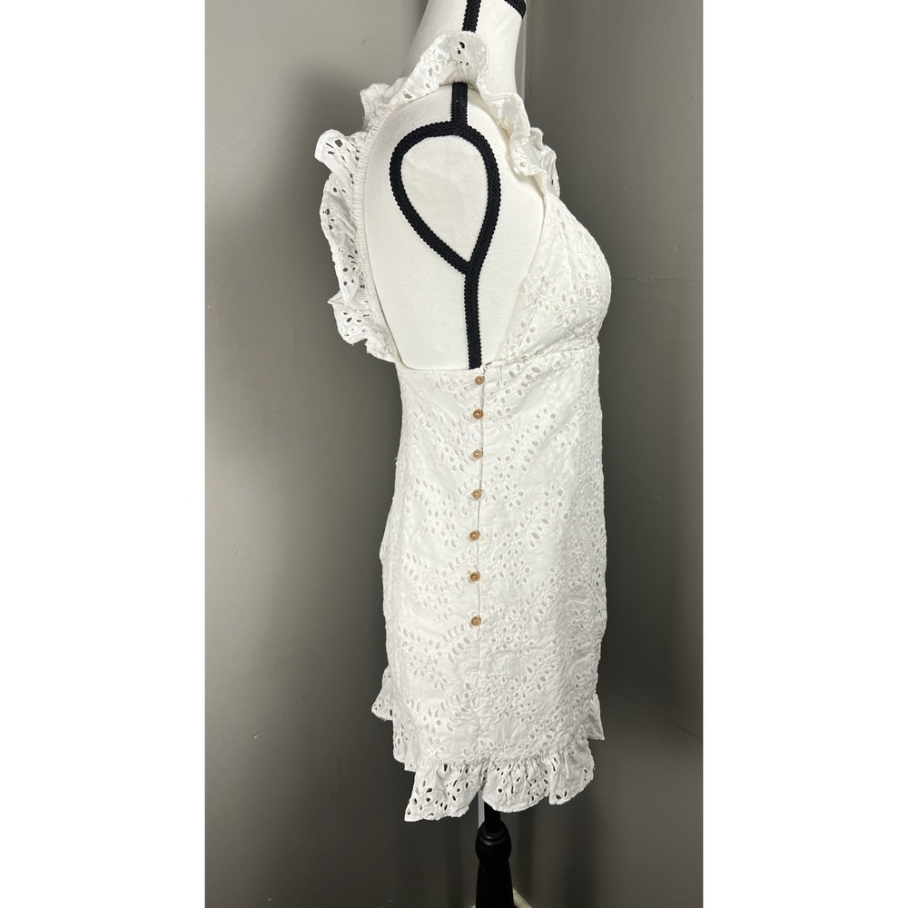 Majorelle Revolve M Sunny Daze Dress in White Lace Floral Cutecore Girly Flirty - Picture 5 of 9
